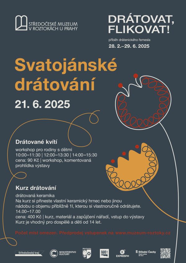 Svatojánské drátování - Drátované kvítí
