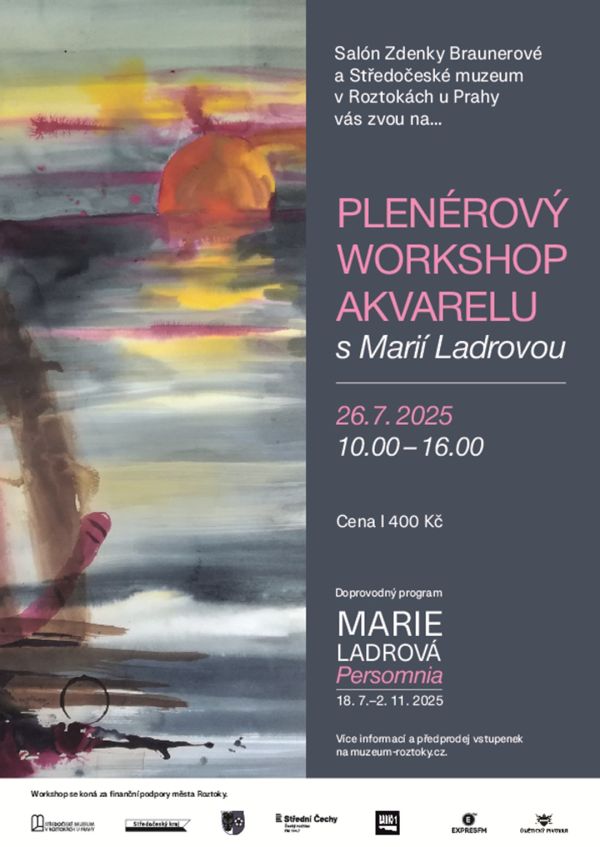 Plenérový workshop akvarelu s Marií Ladrovou 